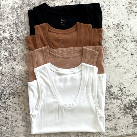 a new day Women's Tank Top Bundle - Rust, Tan, Black, White - Picture 3 of 5